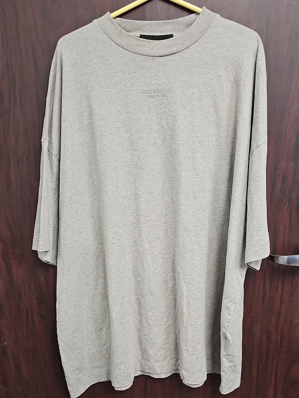 Essentials Oversized Crewneck T-Shirt in Heather Gray